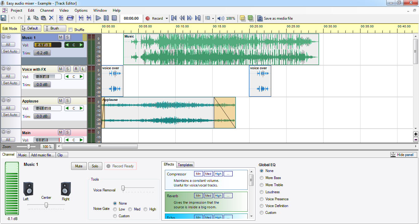 easy audio mixer serial number