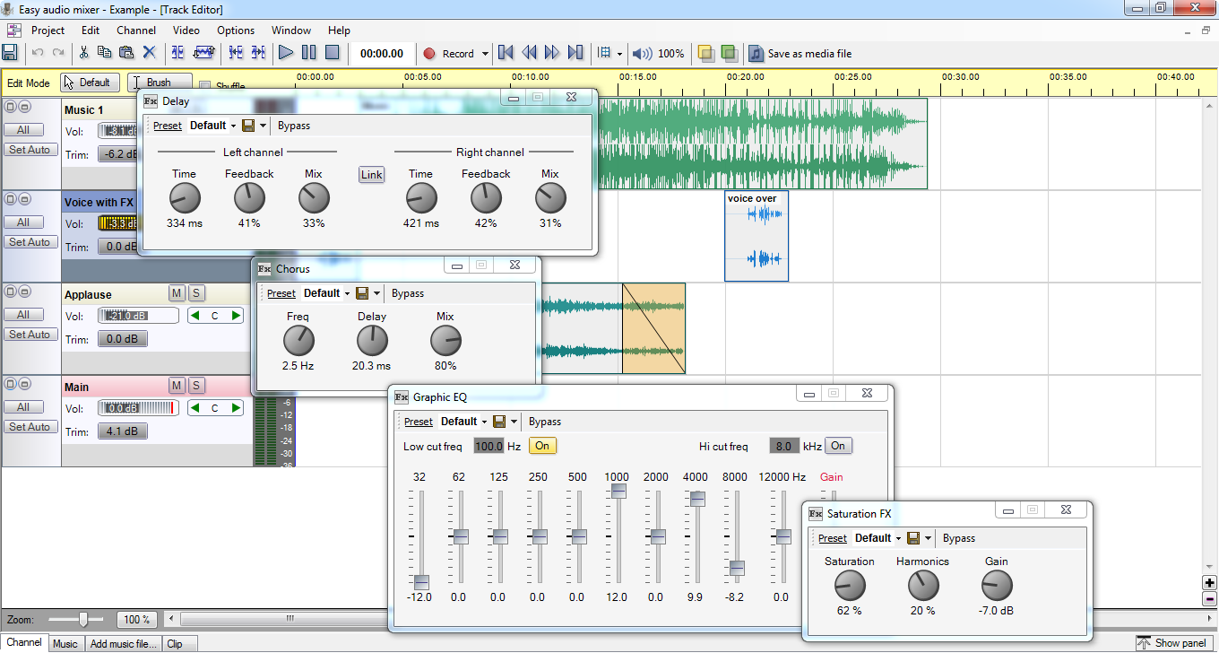 easy audio mixer online